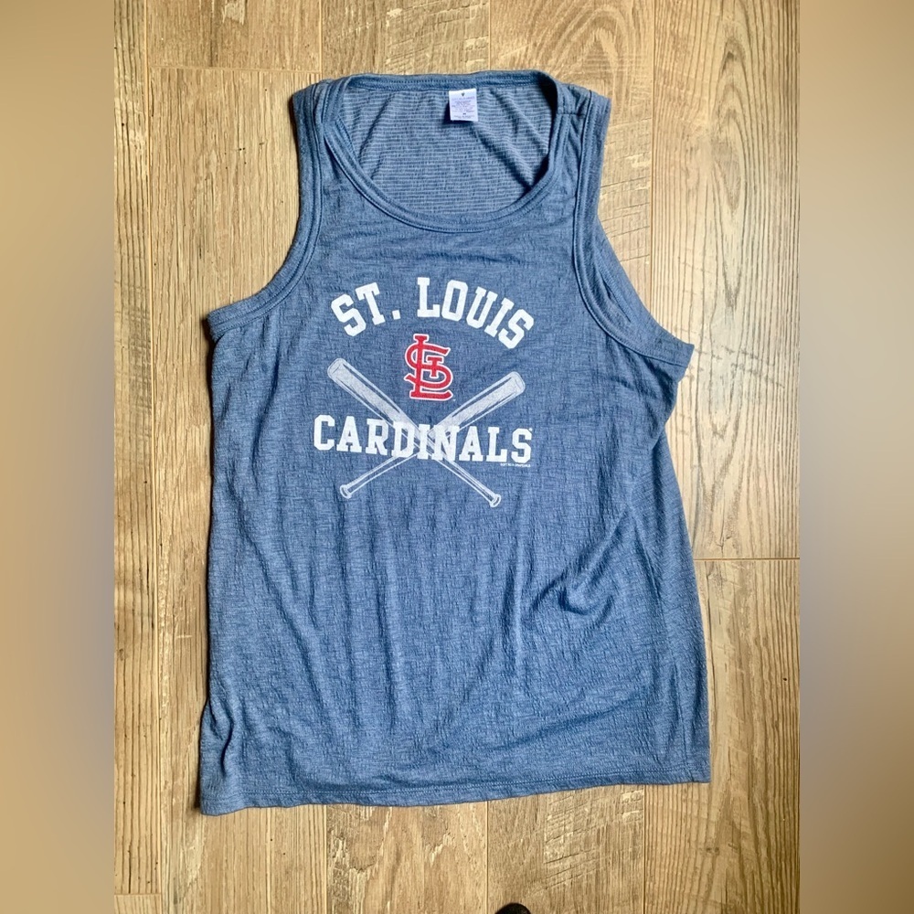 St. Louis Cardinals Blue Tank Top NWOT- M